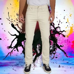 Slaight & Stones' Crosby & Howard Men's Straight Leg Jeans Beigesize 38 x 32